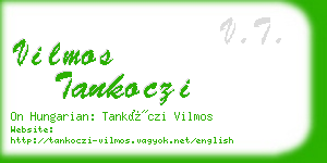 vilmos tankoczi business card